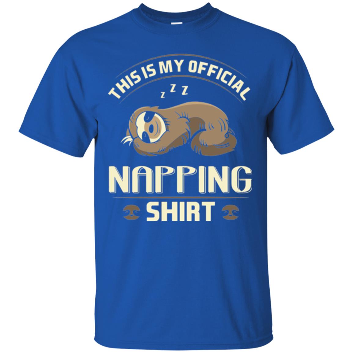 Lazy Baby Sloth My Official Napping T-shirt Royal