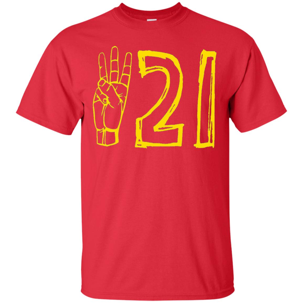 World Down Syndrome Day March 21 T-shirt Red