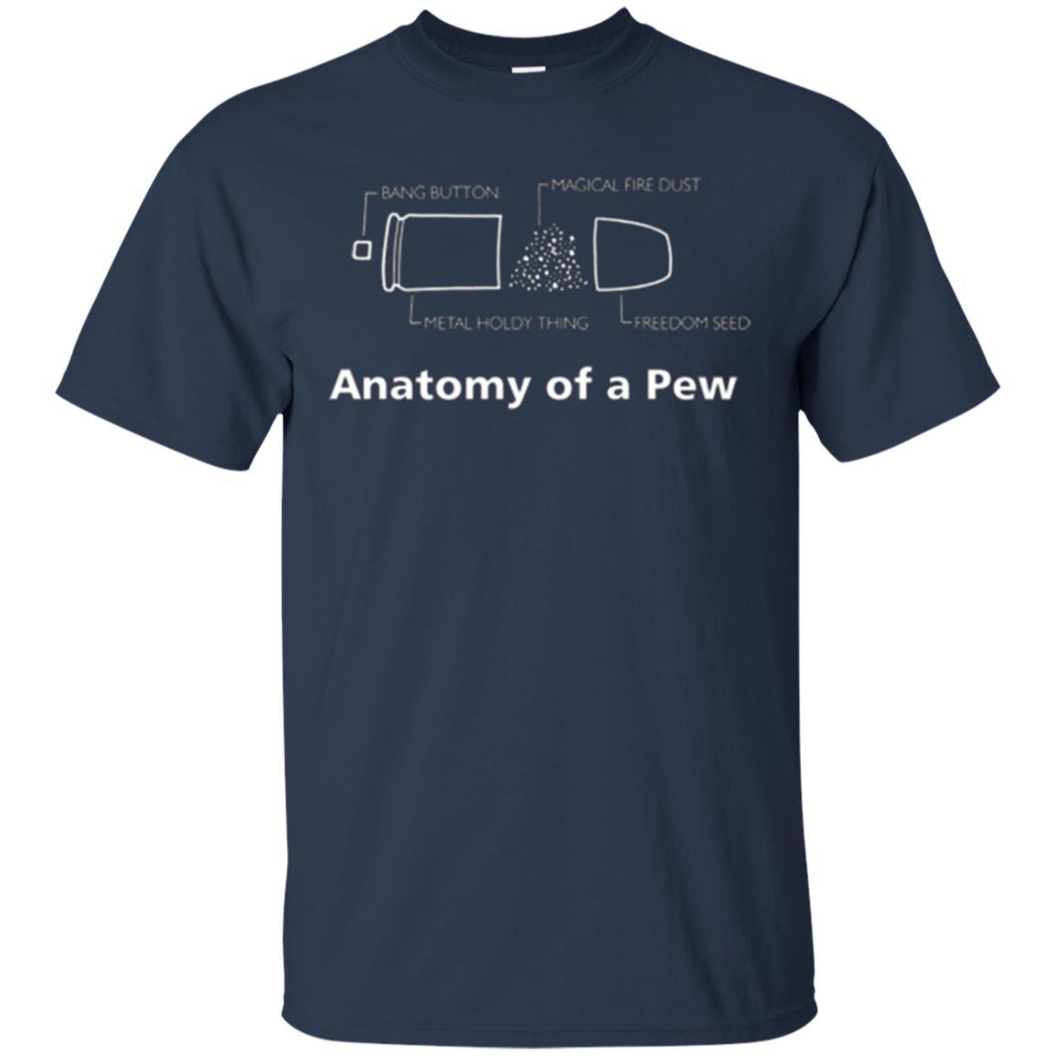 Gun T-shirt Anatomy Of A Pew Navy