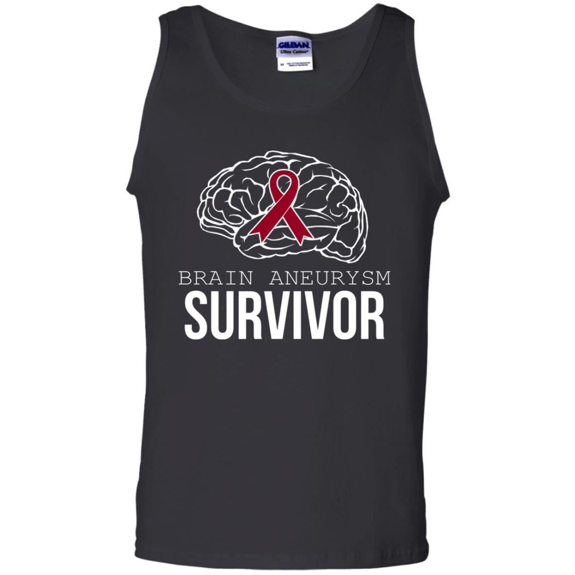 Brain Aneurysm Survivor T-shirt Black