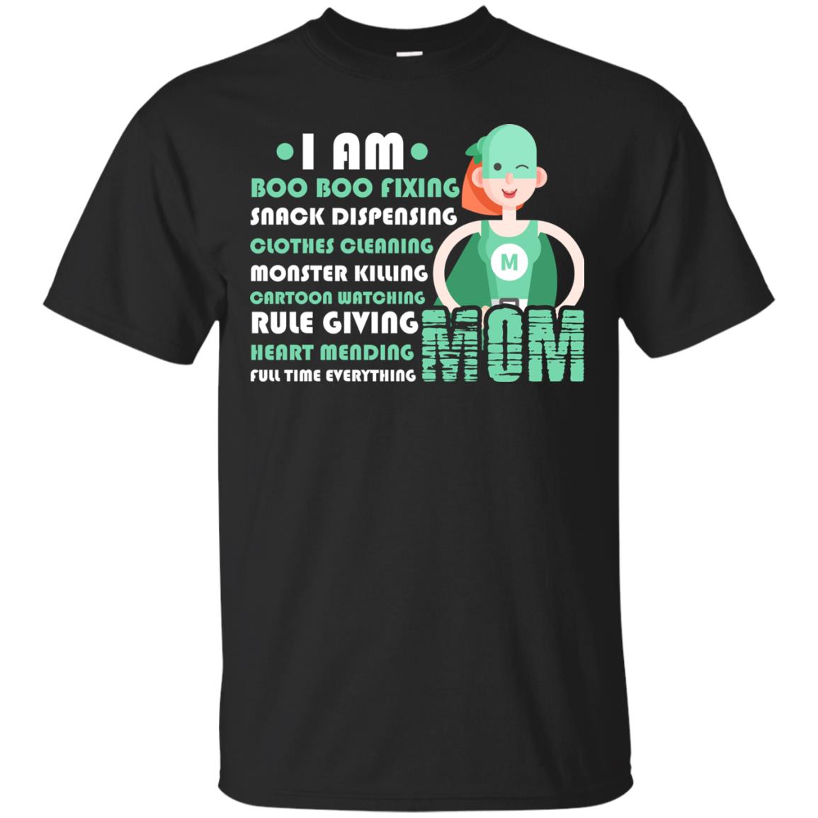 I Am Boo Boo Fixing Snack Dispensing Mommy T-shirt Black