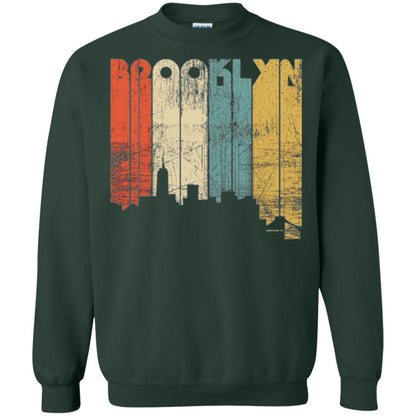 Brooklyn City New York State Vintage T-shirt Forest Green