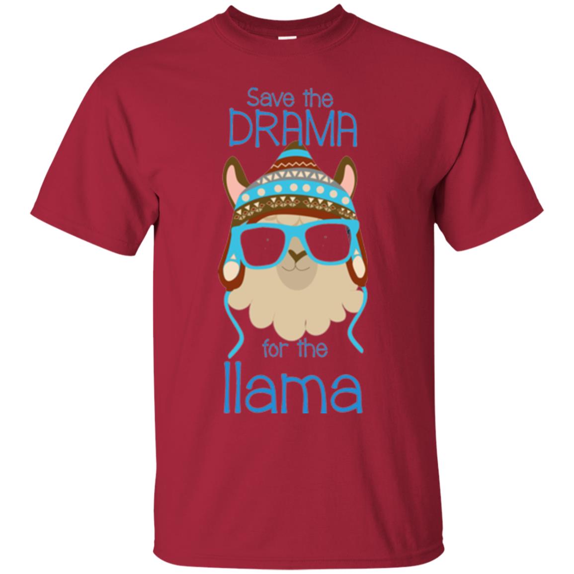 Llama Lovers T-shirt Save The Drama For The Llama Cardinal