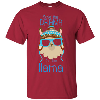 Llama Lovers T-shirt Save The Drama For The Llama Cardinal