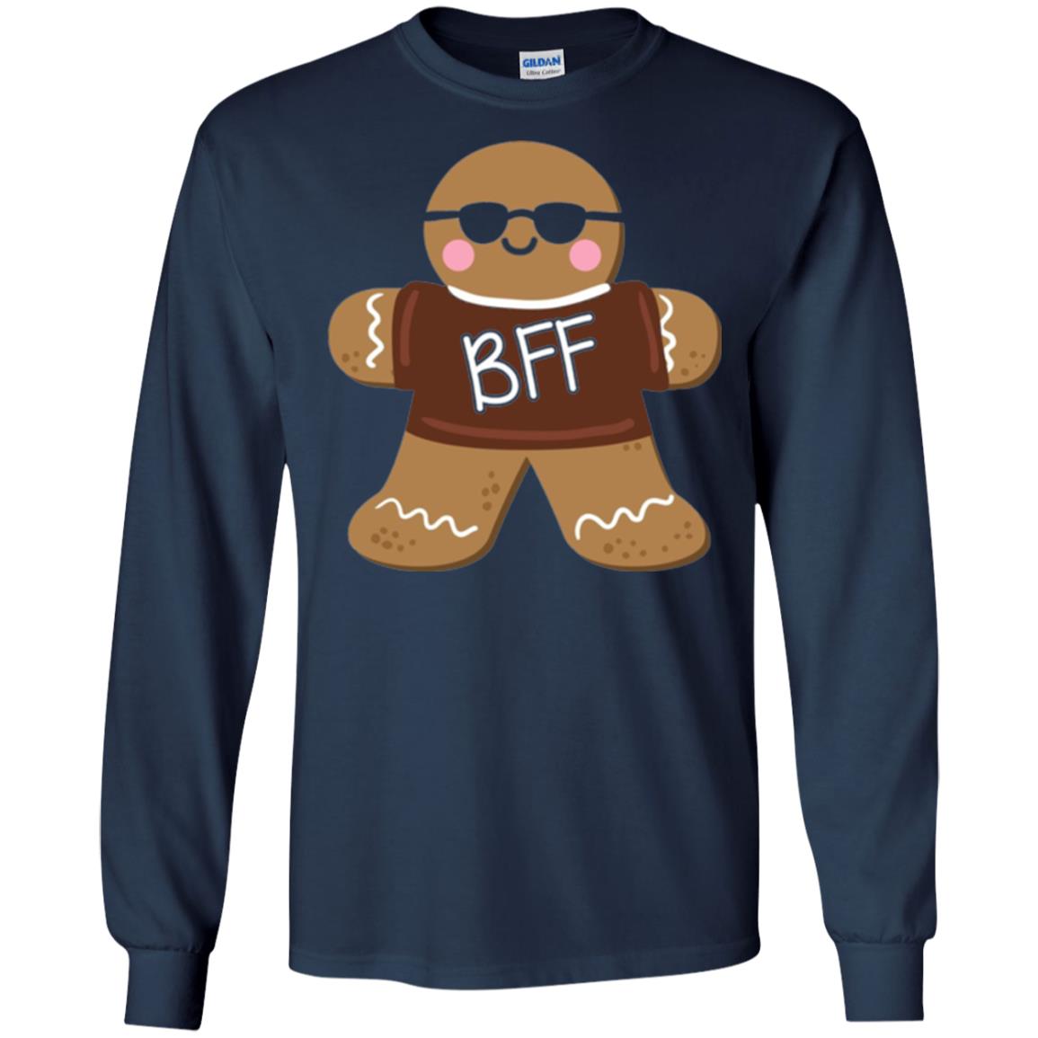 Gingerbread T-shirt Best Friend Forever Navy