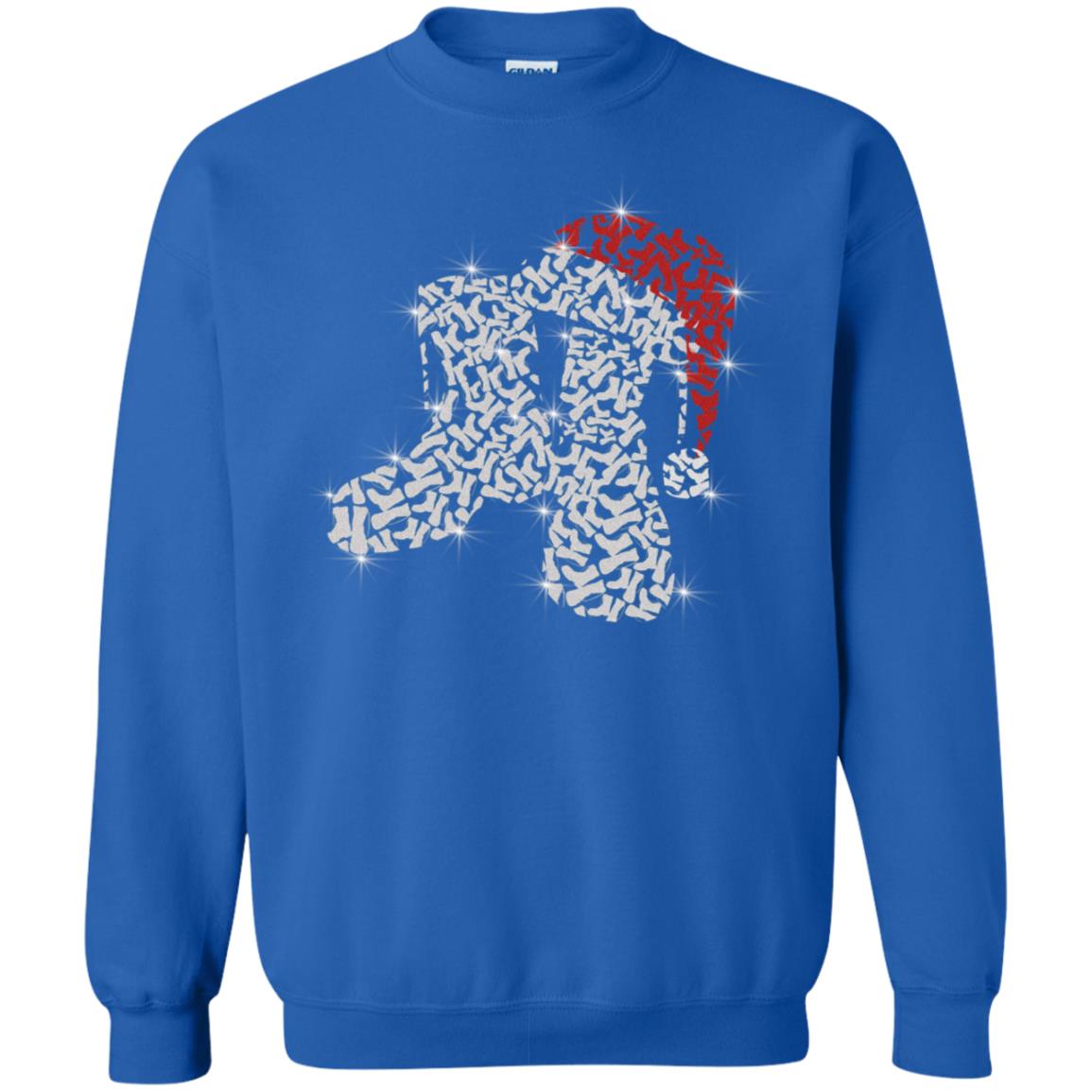 Veteran Boot With Santa Hat Merry Christmas Gift Shirt For Mens Womens Royal