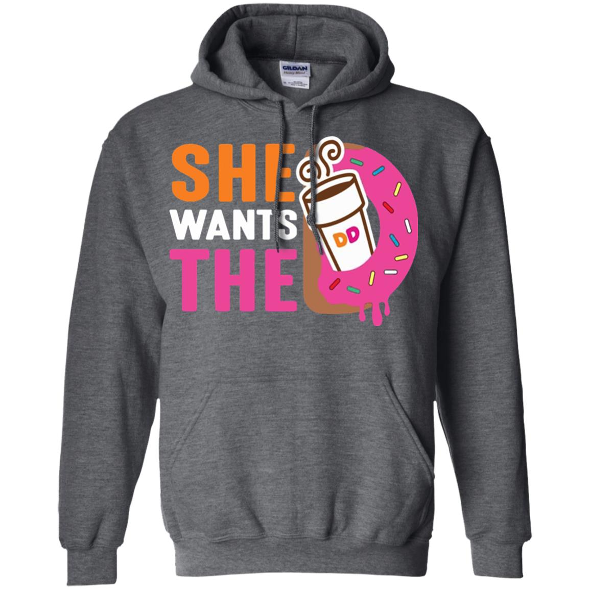 She Wants The D Dunking T-shirt Dark Heather