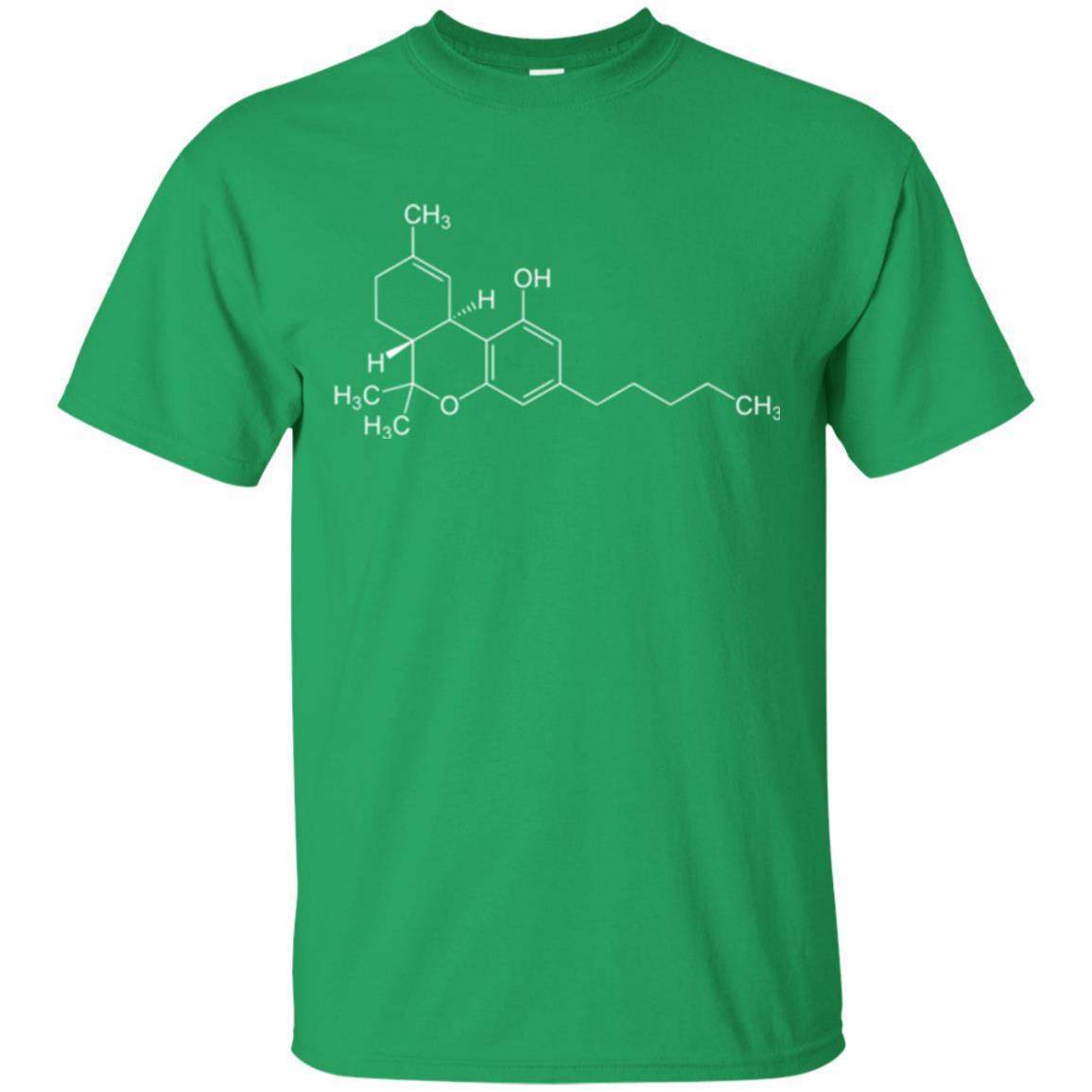 Cannabis T-shirt Thc Molecule Tetrahydrocannabinol