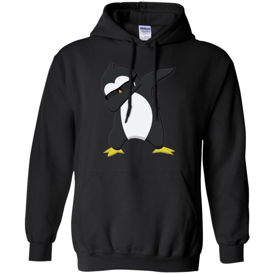 Christmas T-shirt Dabbing Penguin T-shirt Black