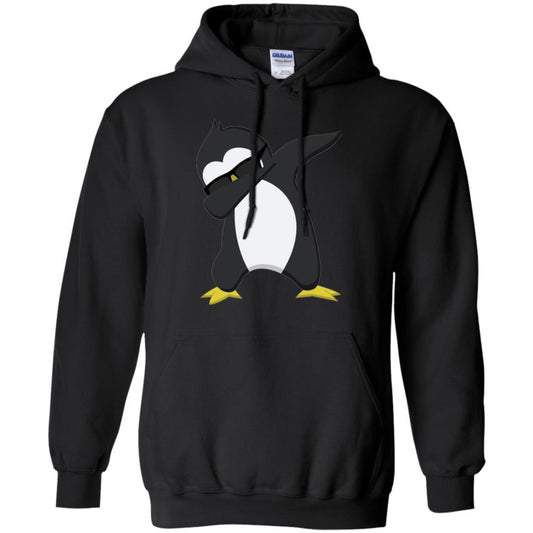 Christmas T-shirt Dabbing Penguin T-shirt Black