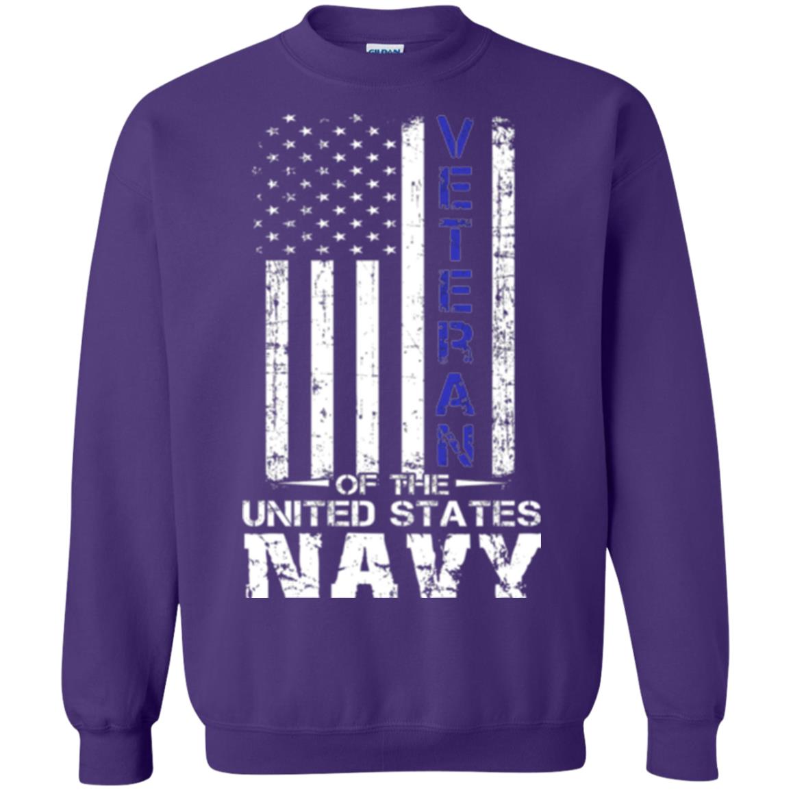 Us Navy Veteran T-shirt Purple