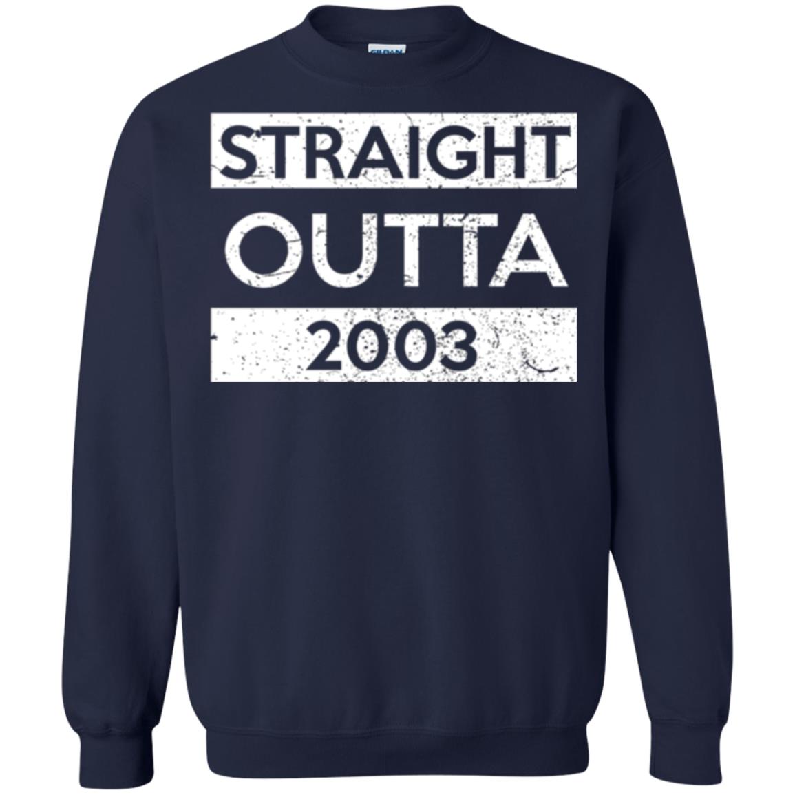 Brithday T-shirt Straight Outta 2003 Navy