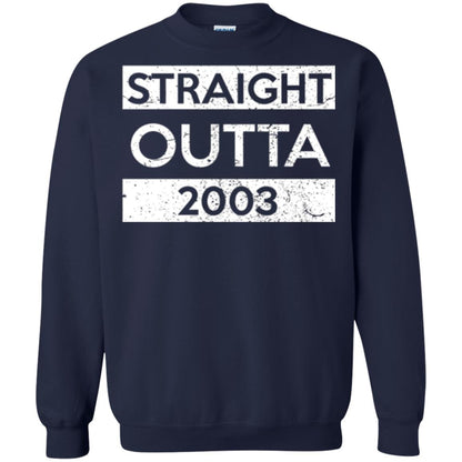 Brithday T-shirt Straight Outta 2003 Navy