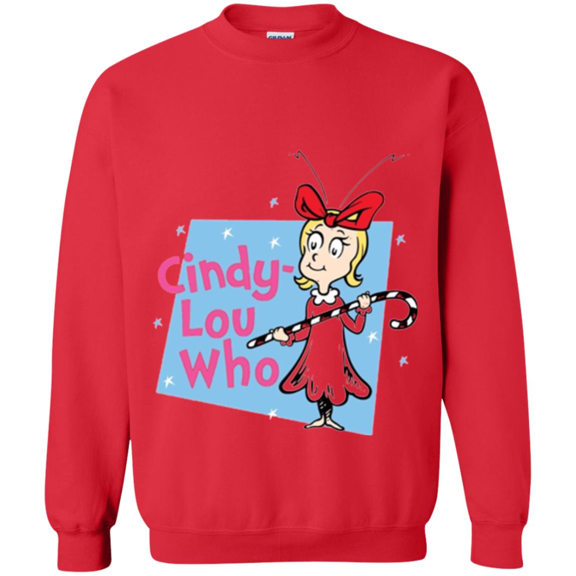 Dr. Seuss Cindy-lou Who Book Lover T-shirt Red