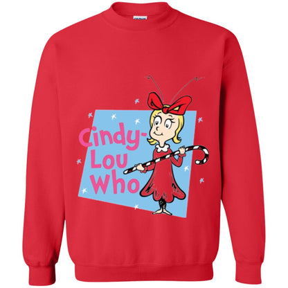 Dr. Seuss Cindy-lou Who Book Lover T-shirt Red