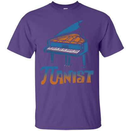 Pianist T-shirt Pi Day With Piano Purple