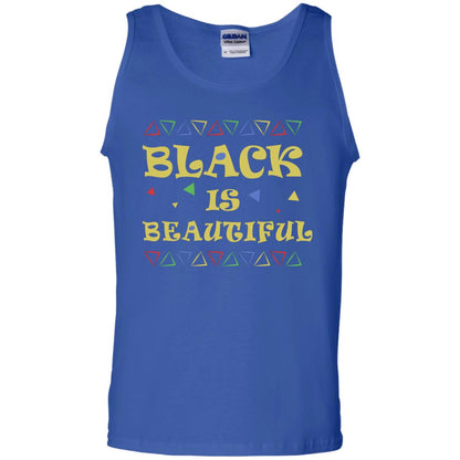 African American T-shirt Black Is Beautiful Royal