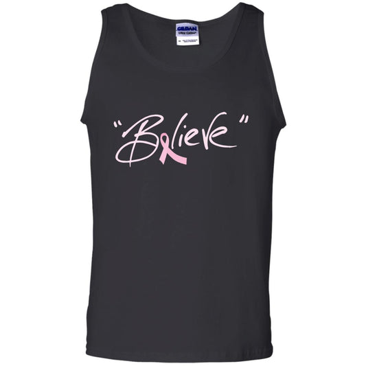 Breast Cancer Awareness Shirt Pink Ribbon Believe Black