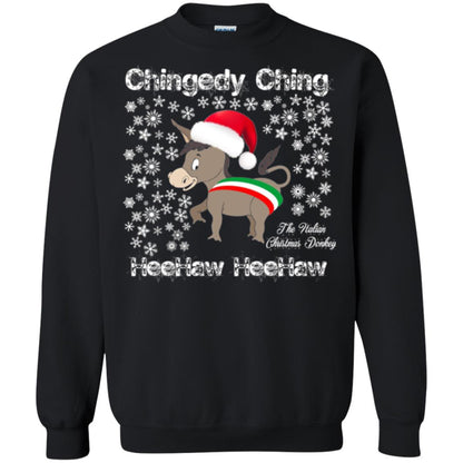 Christmas T-shirt The Italian Christmas Donkey Black