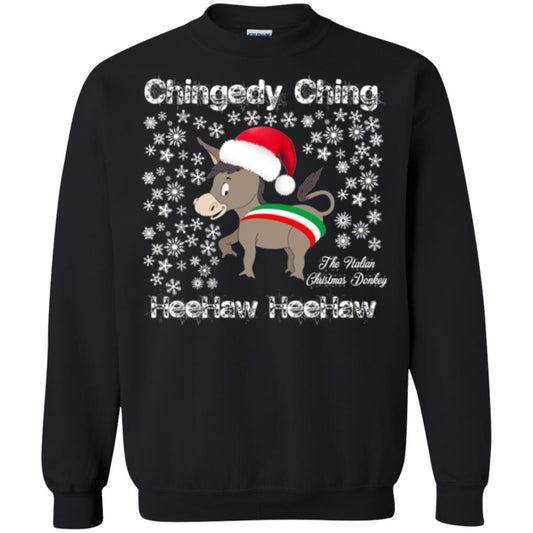 Christmas T-shirt The Italian Christmas Donkey Black