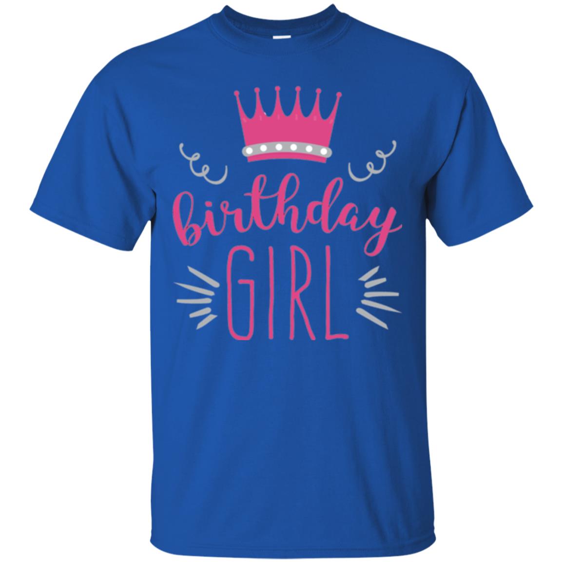 Tiara Crown T-shirt Girl_s Youth Birthday Princess T-shirt Royal