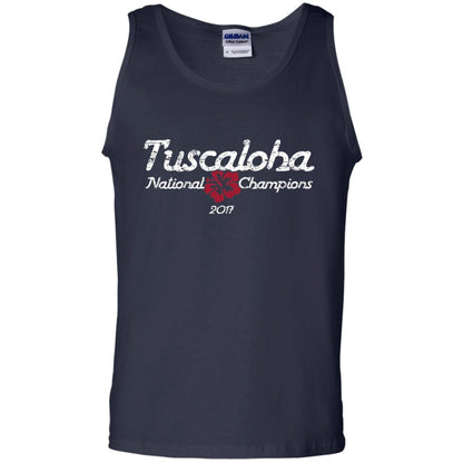 Football T-shirt Alabama Tuscaloha National Champions 2017 Navy