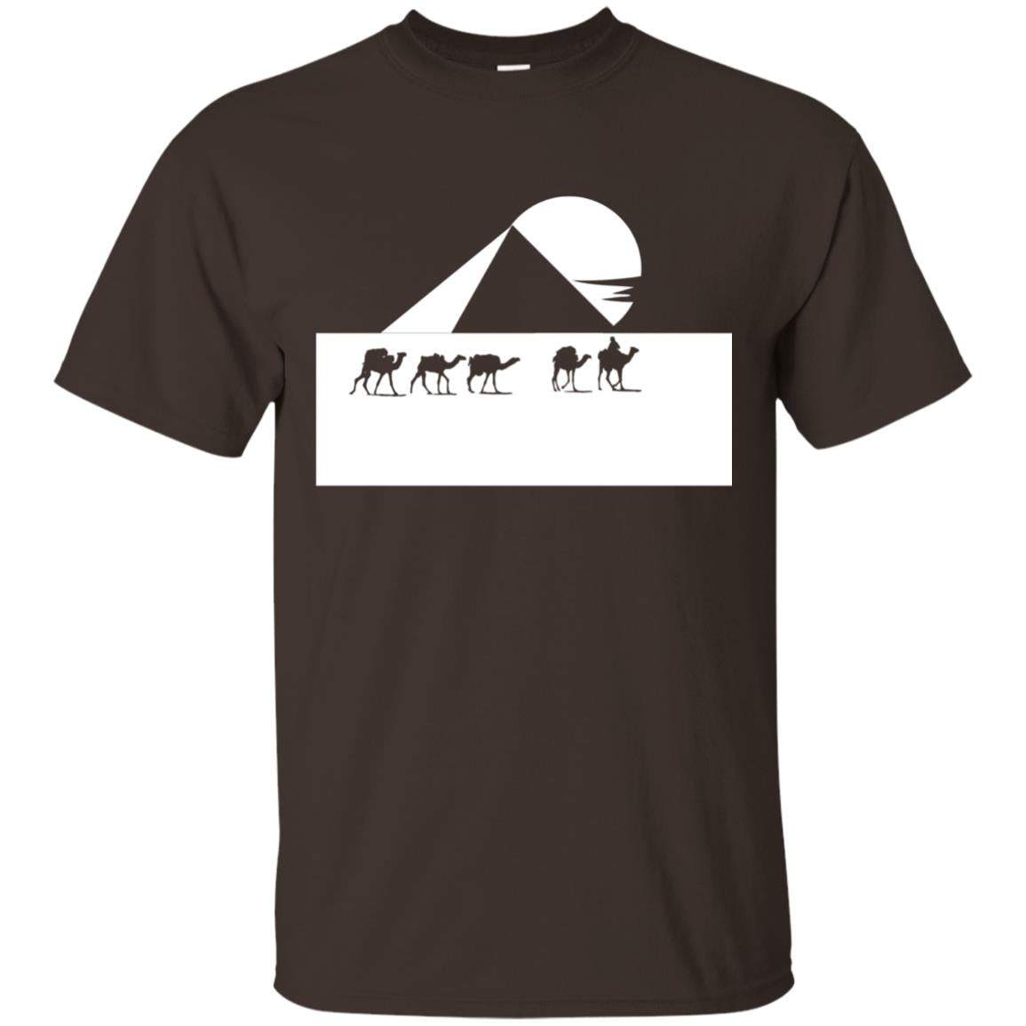 Egyptian Great Pyramid Of Giza T-shirt Dark Chocolate