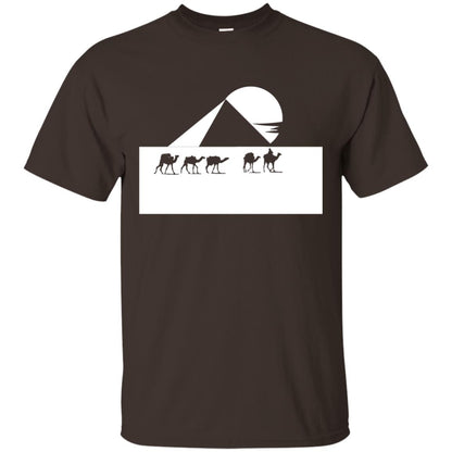 Egyptian Great Pyramid Of Giza T-shirt Dark Chocolate