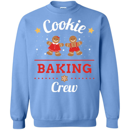 Christmas T-shirt Gingerbread Cookie Baking Crew Carolina Blue