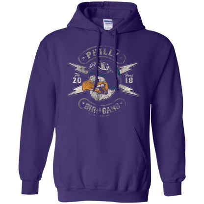 Bird Gang Eagles T-shirt Vintage Distressed Purple