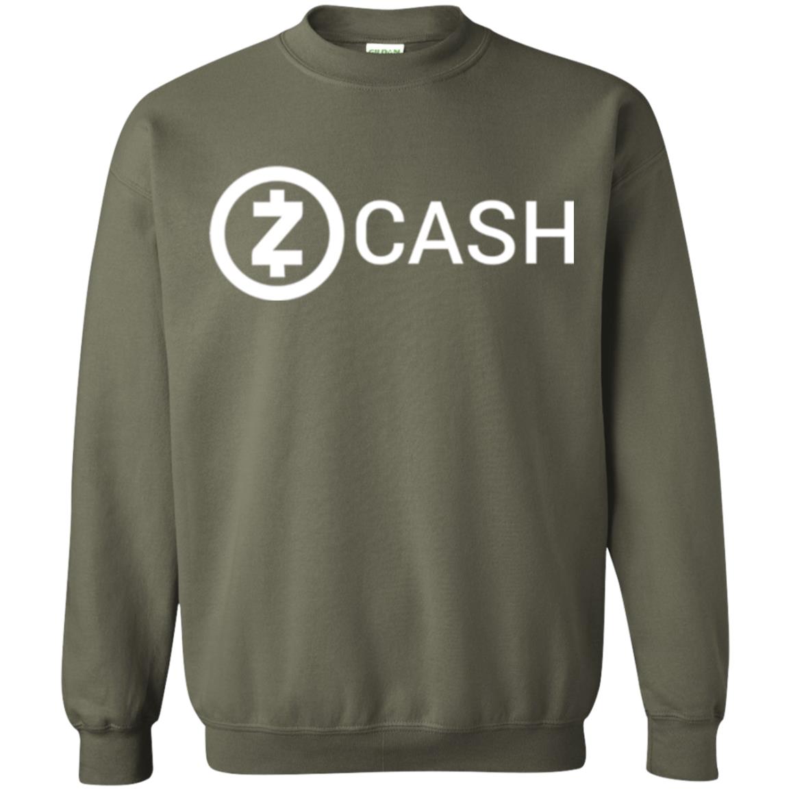 Cryptocurrency Zec Logo T-shirt Zcash Military Green