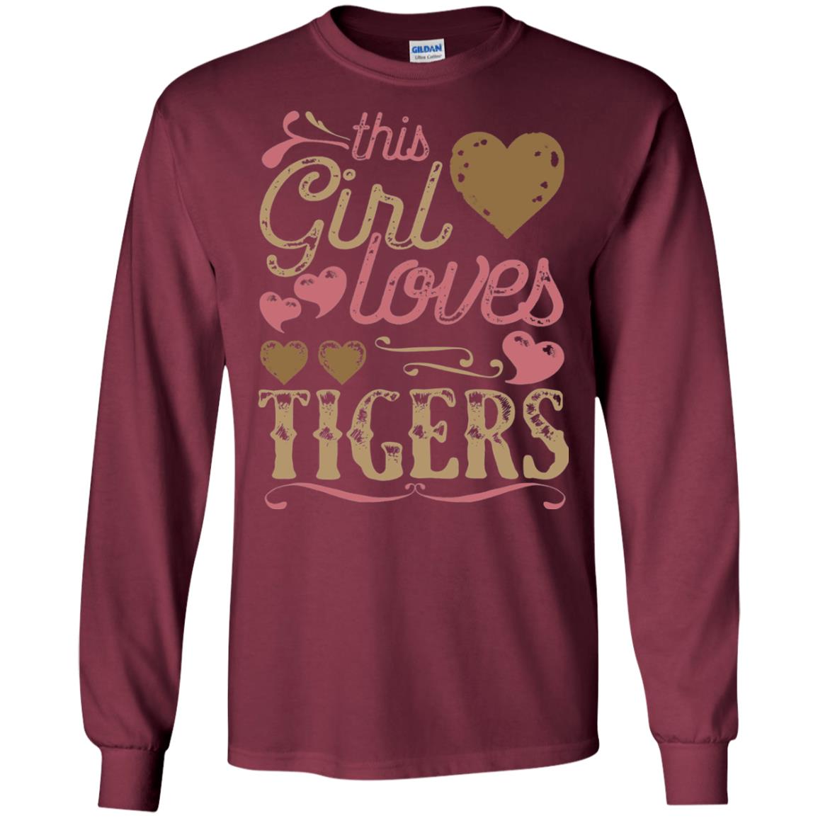 Tigers Shirt This Girls Love Tiger Maroon
