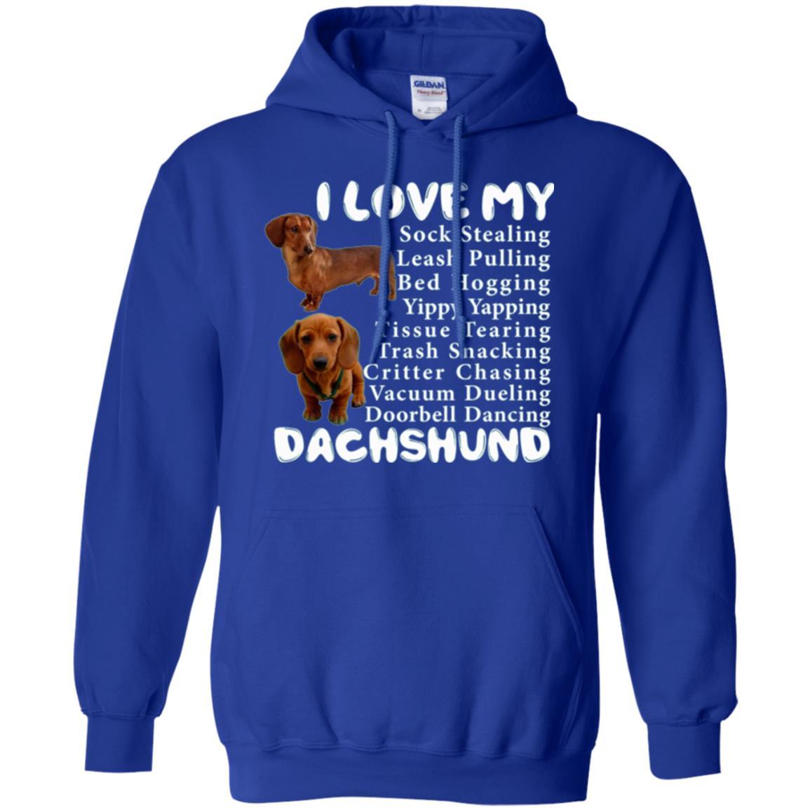 Dachshund T-shirt Sock Stealing Bed Hogging Royal
