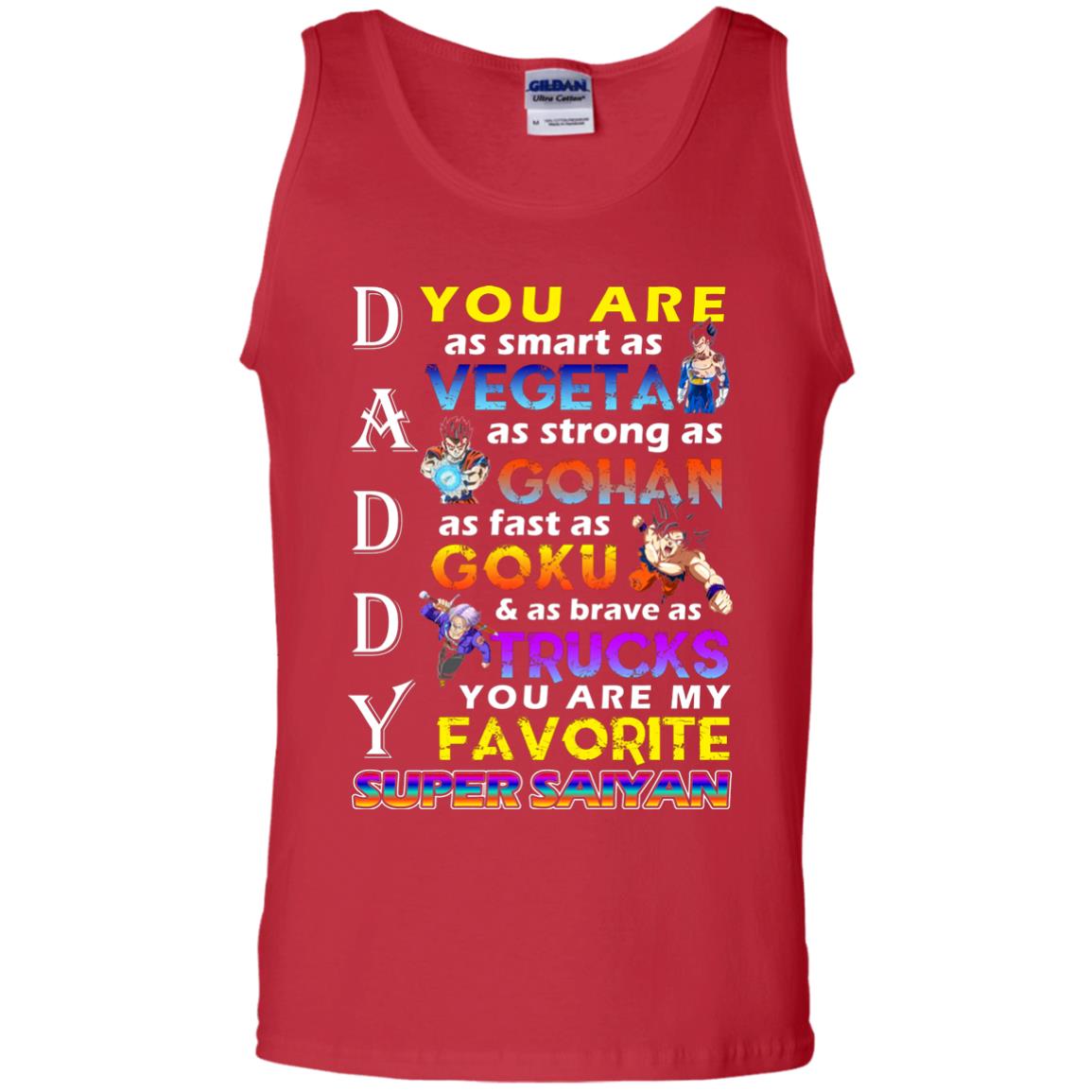 You Are As Smart As Vegeta Daddy T-shirt Red