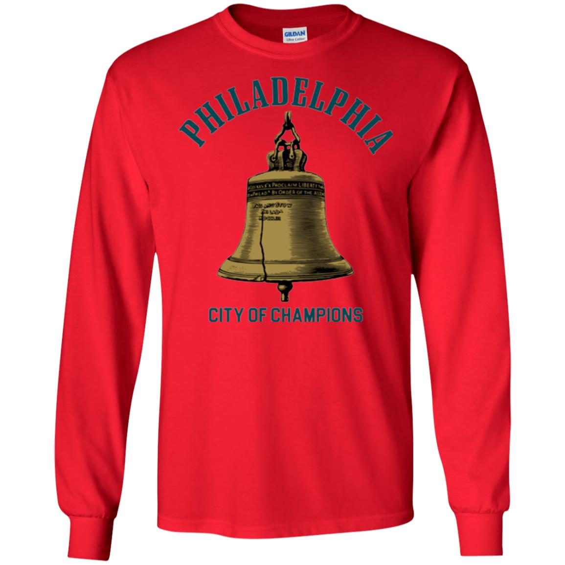 Football T-shirt Philadelphia City Of Champions Red