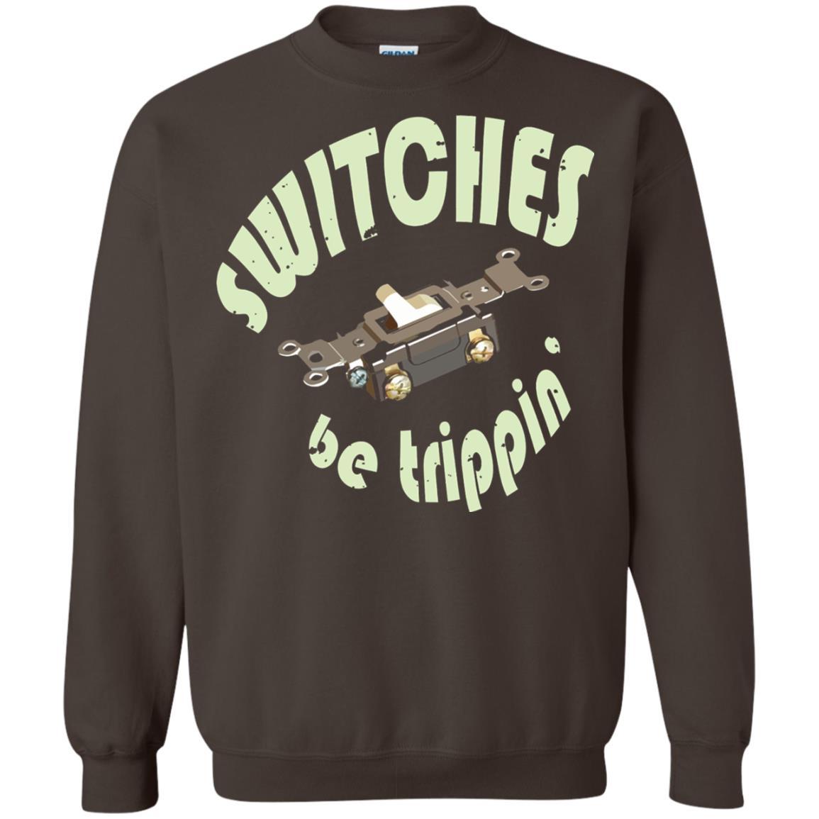 Electrician T-shirt Switches Be Trippin Dark Chocolate