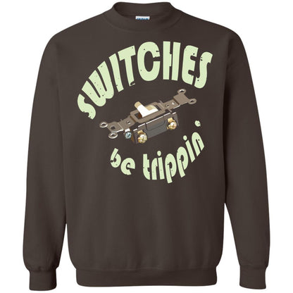 Electrician T-shirt Switches Be Trippin Dark Chocolate