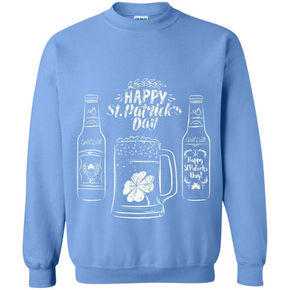 Happy St. Patrick_s Day Drinking Beer St Patrick_s Day T-shirt Carolina Blue