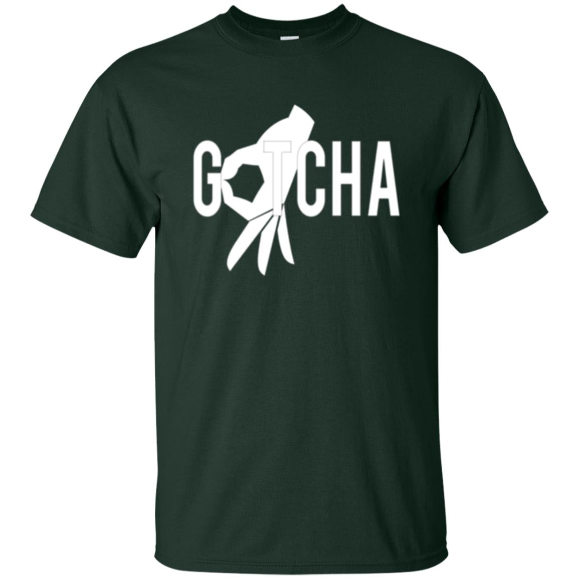 Gotcha Finger Circle Game T-shirt Forest Green