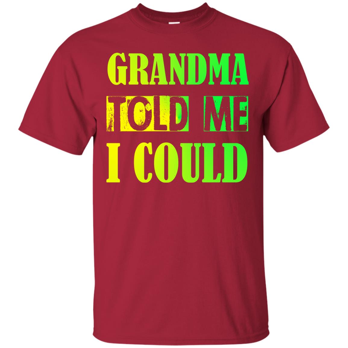 Grandma Told Me I Could Grandmom Shirt For Grandchild Cardinal