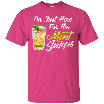 Im Just Here For The Mint Juleps Funny Kentucky Shirt Heliconia