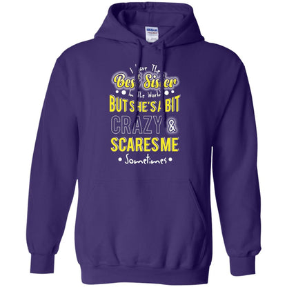 Family T-shirt I Have The Best Sister In The World Purple