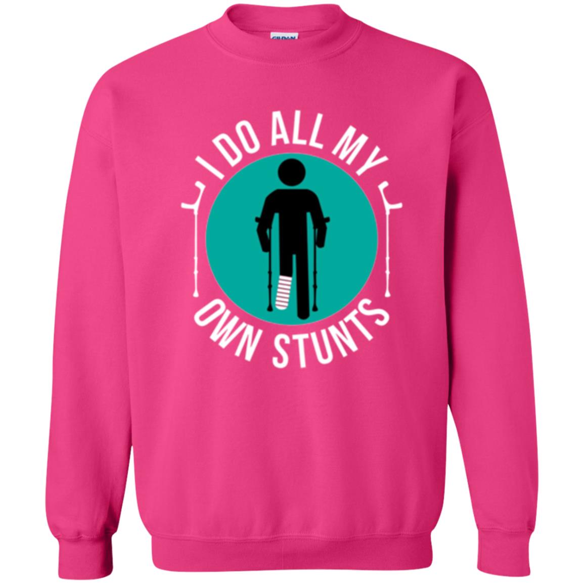 Broken Leg T-shirt I Do All My Own Stunts T-shirt Heliconia