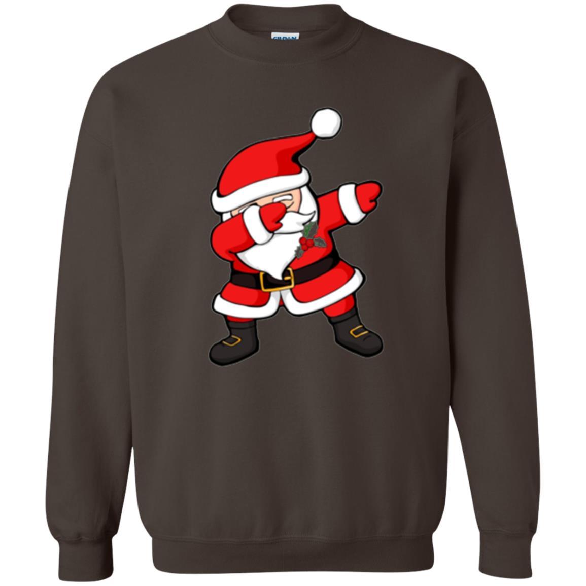 Christmas T-shirt Dabbing Santa Claus Christmas Dab Novelty Dark Chocolate