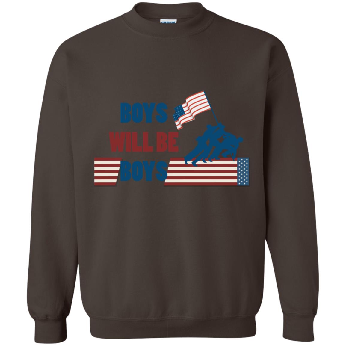 Boys Will Be Boys Military Shirt Dark Chocolate