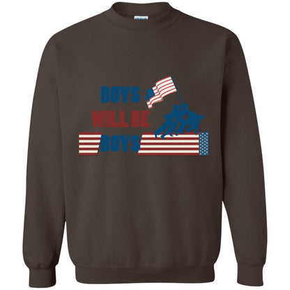 Boys Will Be Boys Military Shirt Dark Chocolate
