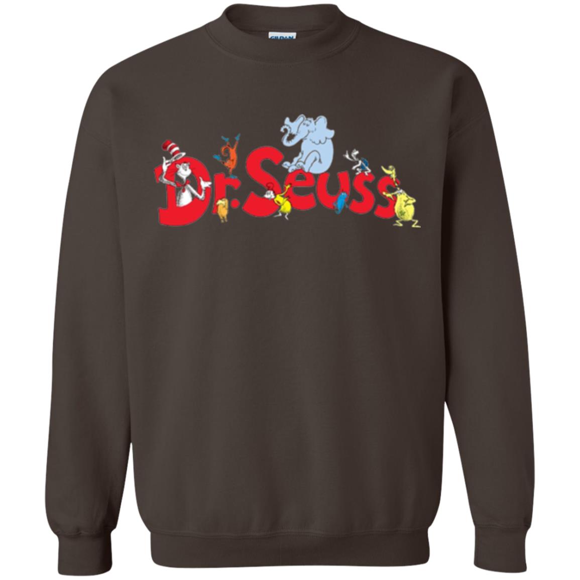 Dr. Seuss Family National Wear Red Day T-shirt Dark Chocolate
