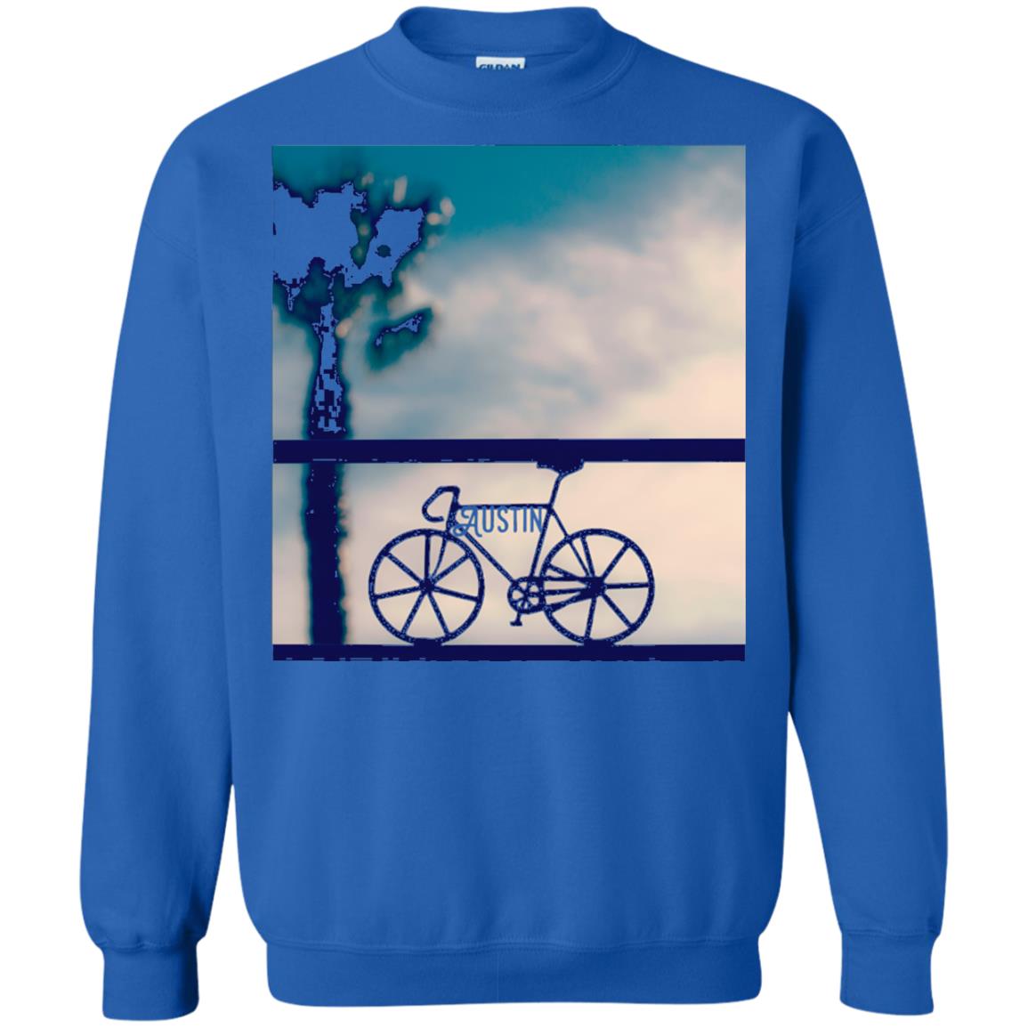 Biking In Austin T-shirt Royal
