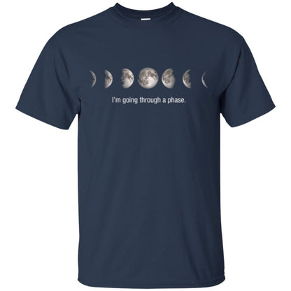 Astronomy T-shirt I_m Going Through A Phase Navy
