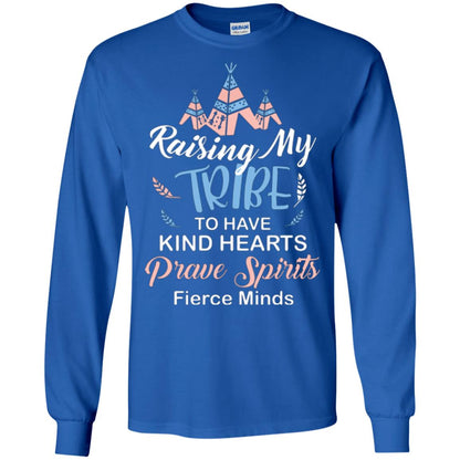 Mommy T-shirt Raising My Tribe To Have Kind Hearts Royal